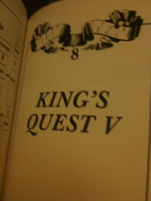 But what's this? It mentions... KING'S QUEST V too?!?!?