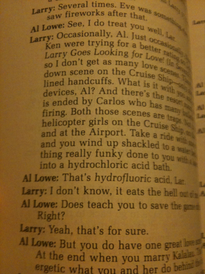 The banter between Al Lowe and Larry throughout the LSL book is nothing short of sheer awesomeness.