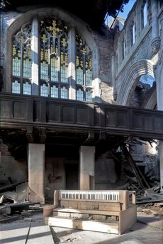 City Methodist Church, Gary, Ind. Cornerstone was laid in 1925; closed in 1975