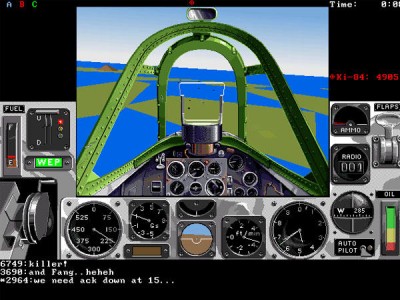 AIR WARRIOR (1986) -- Think World of Warcraft’s $15 monthly subscription fee is excessive? Try Air Warrior: it cost as much as $10 per hour. That’s 1986 dollars, too. A head-to-head combat flight sim with a World War II theme, it was highly realistic...and that meant it took many hours to learn the ropes. Not a cheap proposition.