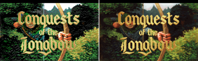 EGA and VGA versions of Conquests of the Longbow