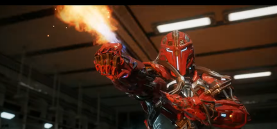 This looks to be Sektor... but maybe not playable? Just someone you fight in story mode?